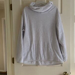 Women's White Fleece Pullover